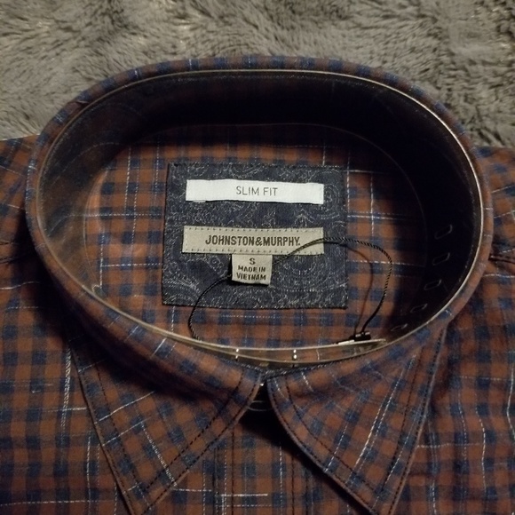 Johnston & Murphy Long Sleeve Button Up Shirt - Picture 3 of 4